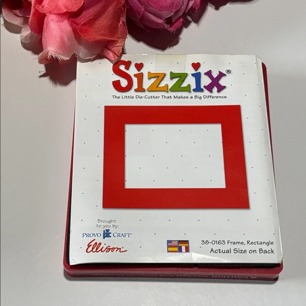 Sizzix Die Frame Rectangle Originals Photo Album Scrapbook Diecut Retired Sizzix